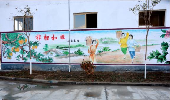 新安乡镇文化墙 乡风文明焕发新活力