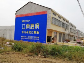  新安农村墙体广告在不同形式上面展现的不同特色